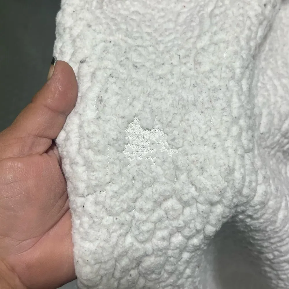PINK Sherpa Blanket xl grey white dog/olive branch y2k og logo blanket